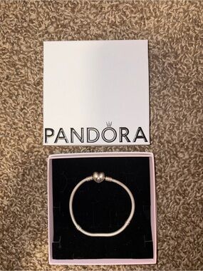 Pandora Moments Heart & Snake Chain Bracelet